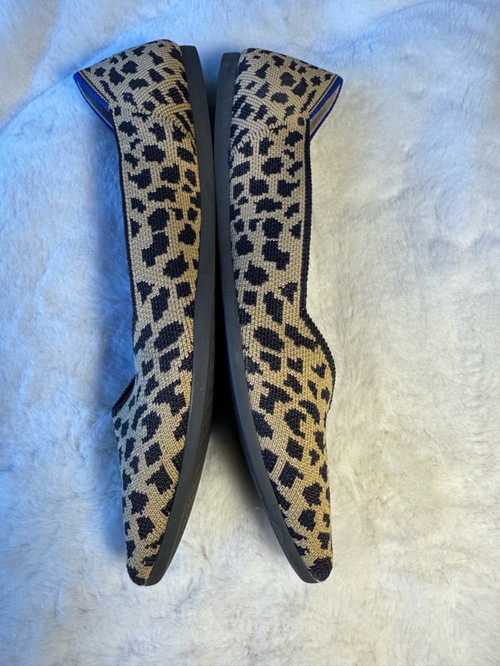 Rothy's Leopard Print Pointed Toe Flats Size 9 - Picture 4 of 9